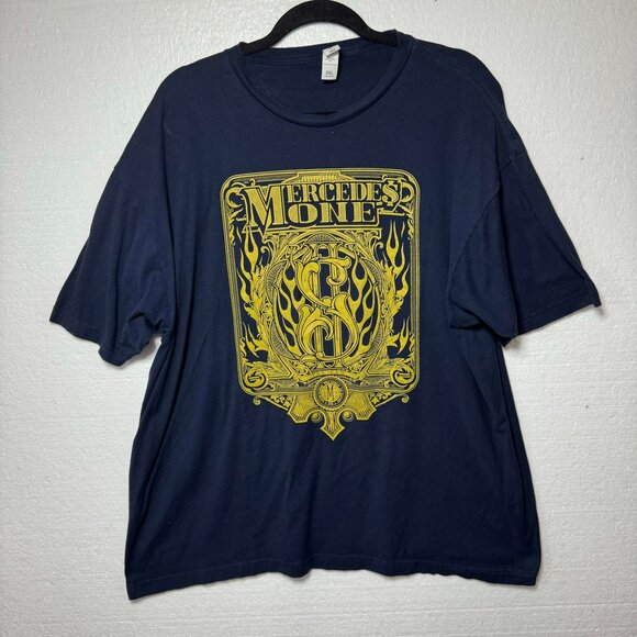 Mercedes Mone Pro Wrestling Crate Mens Size 2XL Navy WWE T-Shirt Graphic Tee AEW - Picture 1 of 7